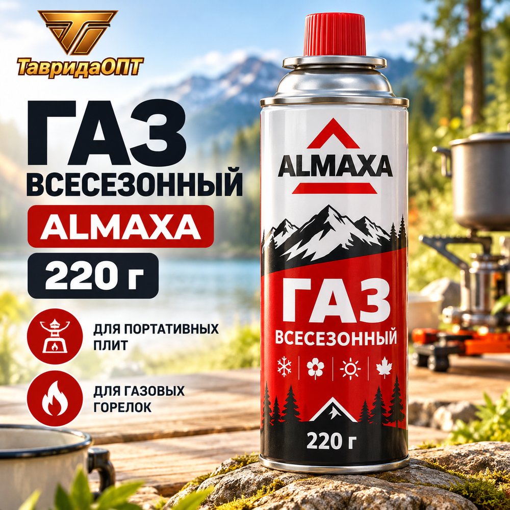 Газ всесезонный в баллоне 220 г. ALMAXA