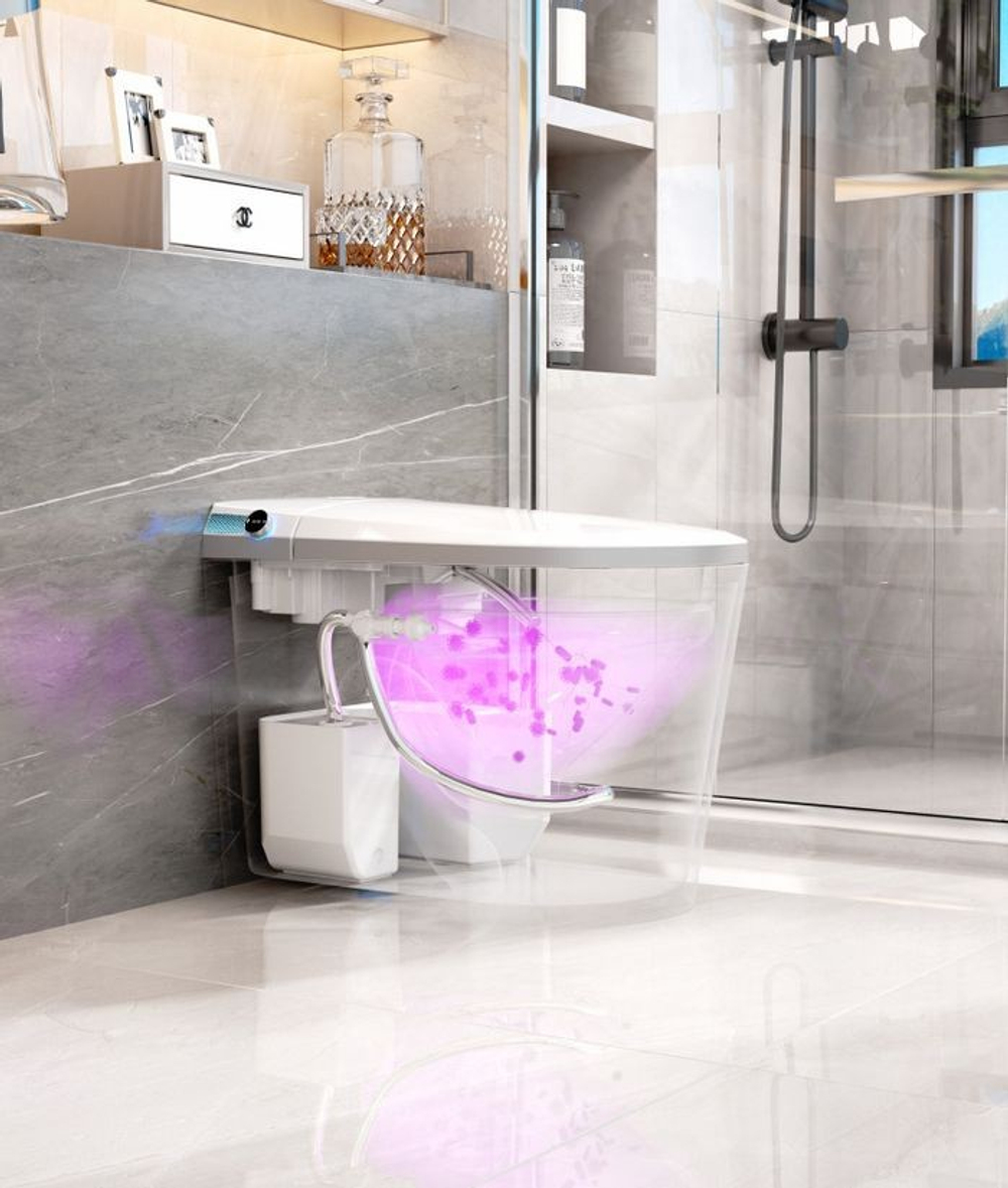 Унитаз приставной Grossman Smart GR-PR-5702 (580х380х460) белый, выпуск в стену, 1 место