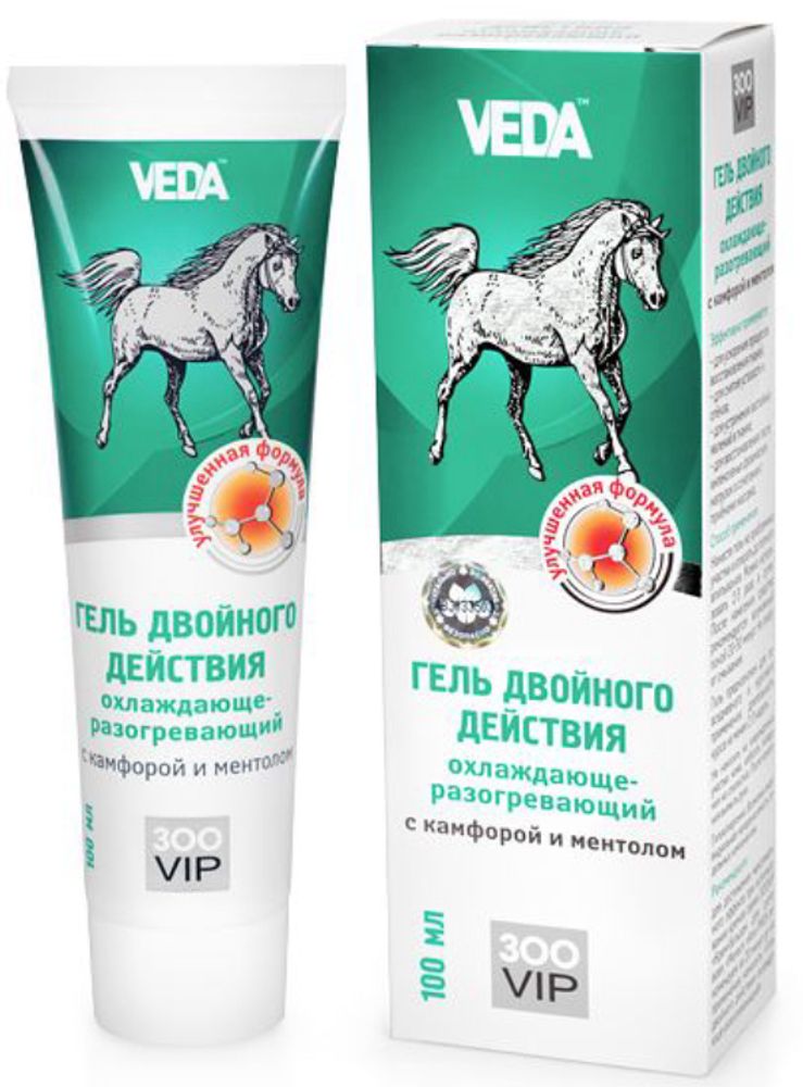 Гель VEDA охлаждающе-разогревающий, 2 в 1, 250 мл