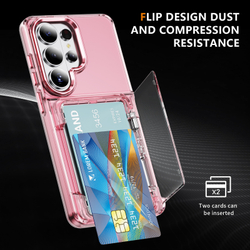 Прозрачный чехол Lumen Case с подставкой 2‑в‑1 и отделением для карт: Samsung Galaxy S25 Ultra