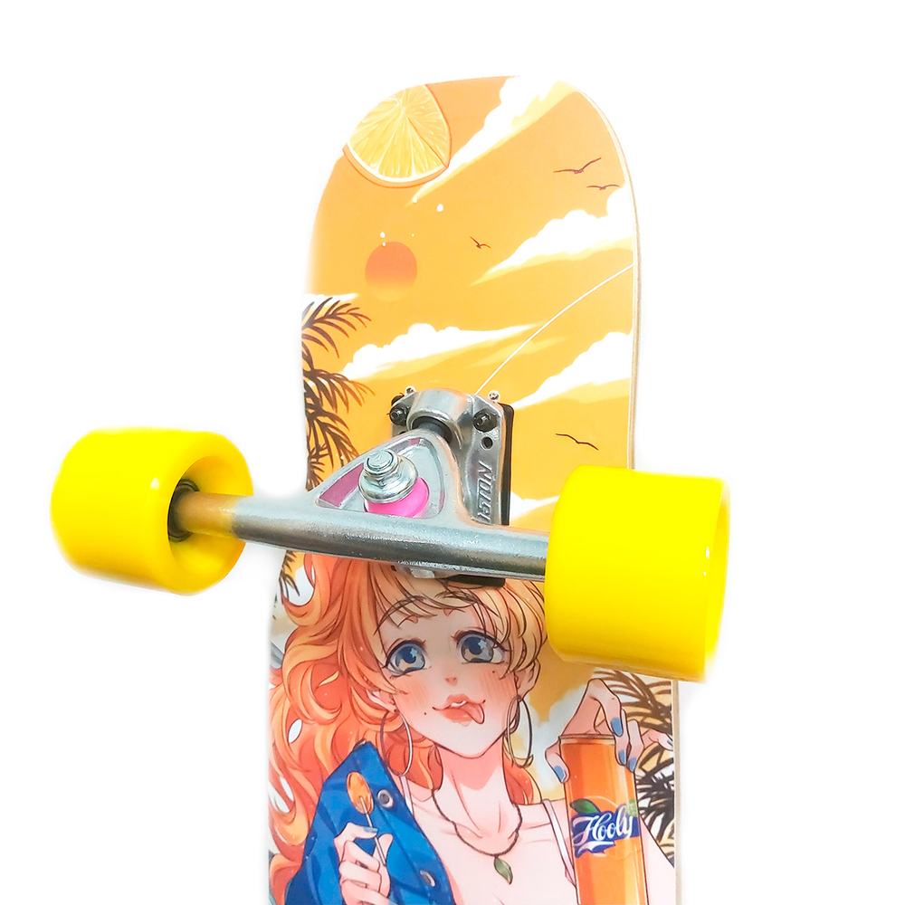 Комплект лонгборд HoolyBoards OrangeGirl 44/112см