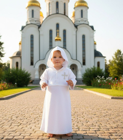 Крестильная рубашка "Лучик"
