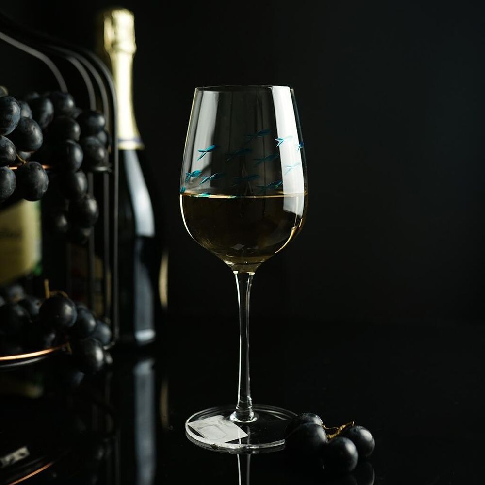 Бокал для вина 430 мл "Abyss" декор d 8,3/6,6 см h22 см P.L. - BarWare [6]
