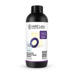 Фотография — Фотополимерная смола HARZ Labs Silicone-Compatible Model V2, фиолетовая (1 кг)