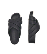 Шлепанцы кожаные vienna DKNY - черный(K1204649)