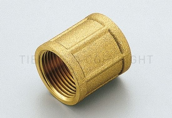 Муфта латунная Tiemme 1/2"x1/2" ВР с внутренней резьбой фитинг 1500034