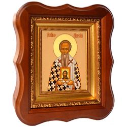 Иаков Катанский (Сицилийский) епископ преподобный. Икона на холсте.