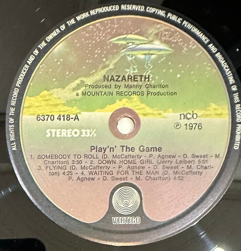 Nazareth - Play 'N' The Game (Скандинавия 1976г.)
