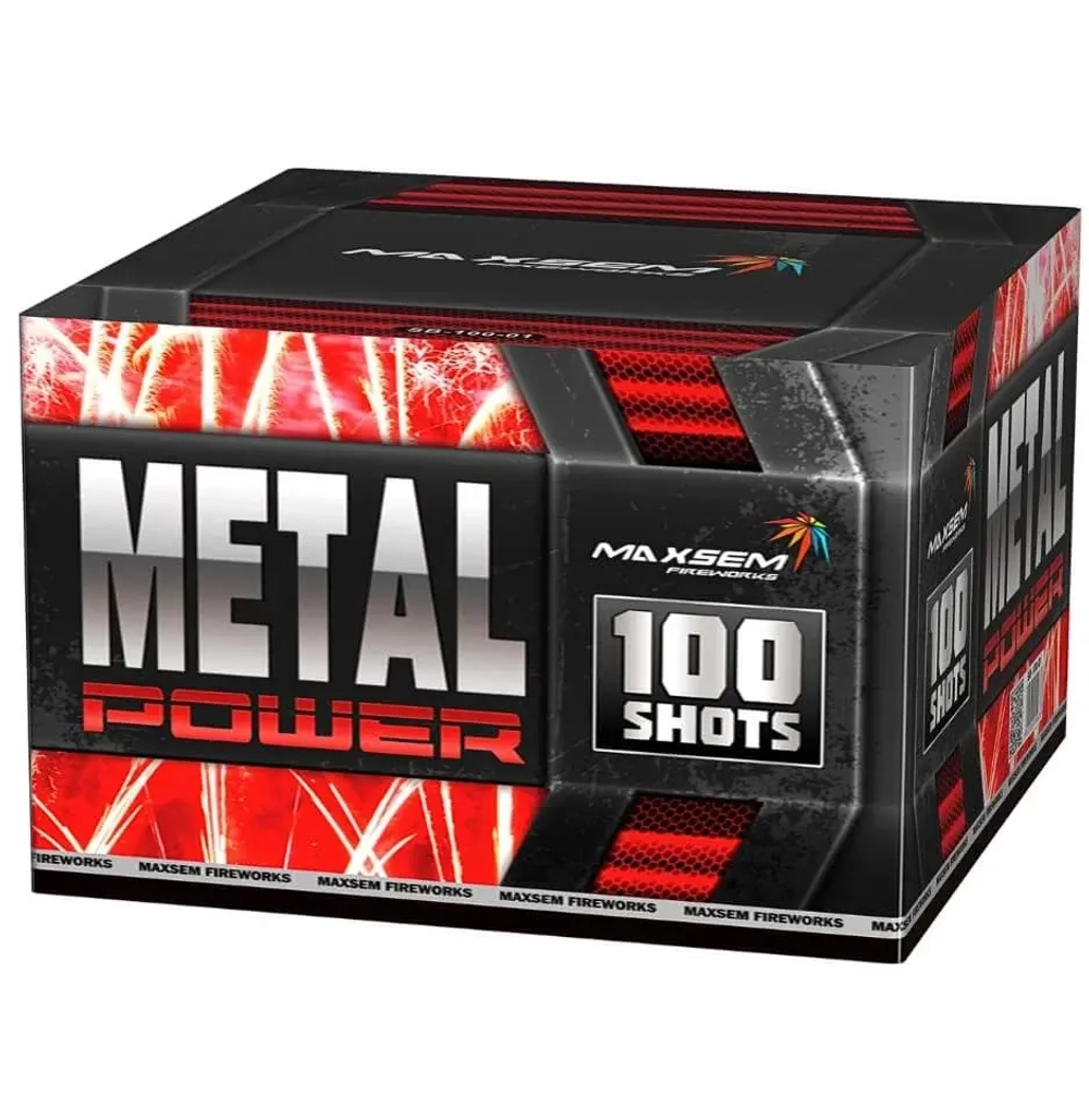 Батарея салютов Metal power (SB100-01) от Maxsem, 100 залпов, 30 мм