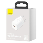 Сетевое зар. устр. Baseus Super Si 1C 3A 25W (CCSP020102) белое