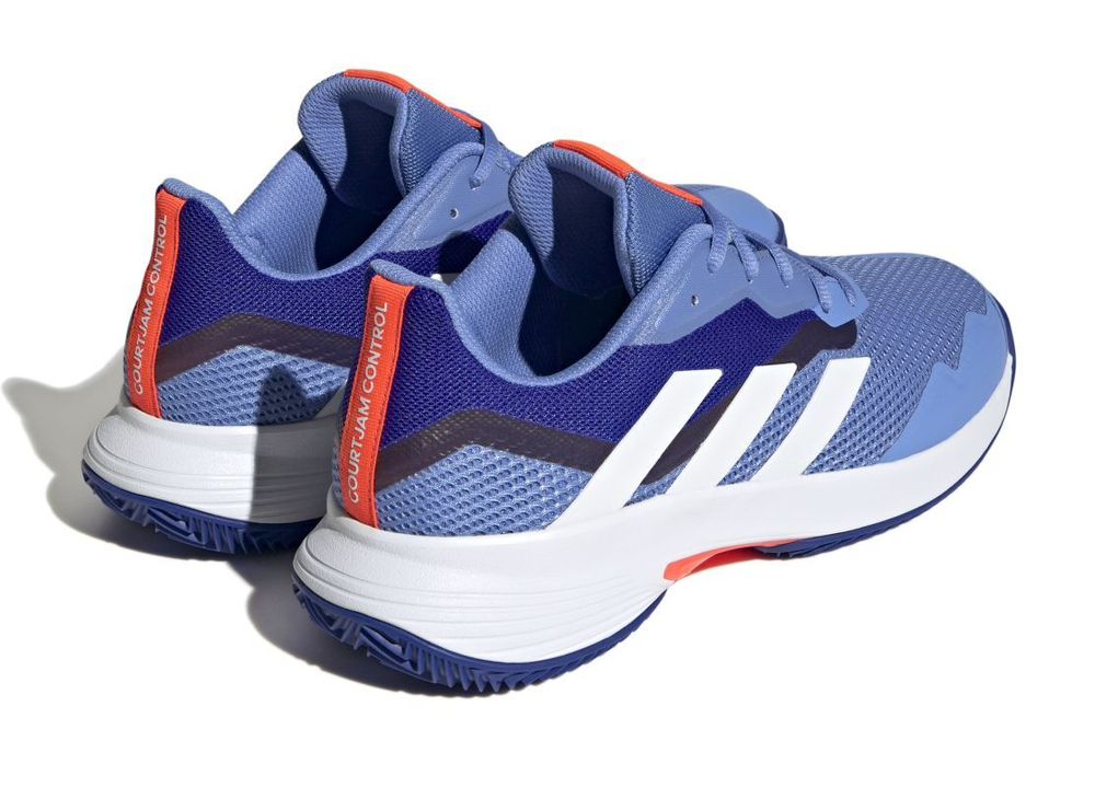 Мужские кроссовки теннисные Adidas CourtJam Control M Clay - blue fusion/cloud white/ lucid blue