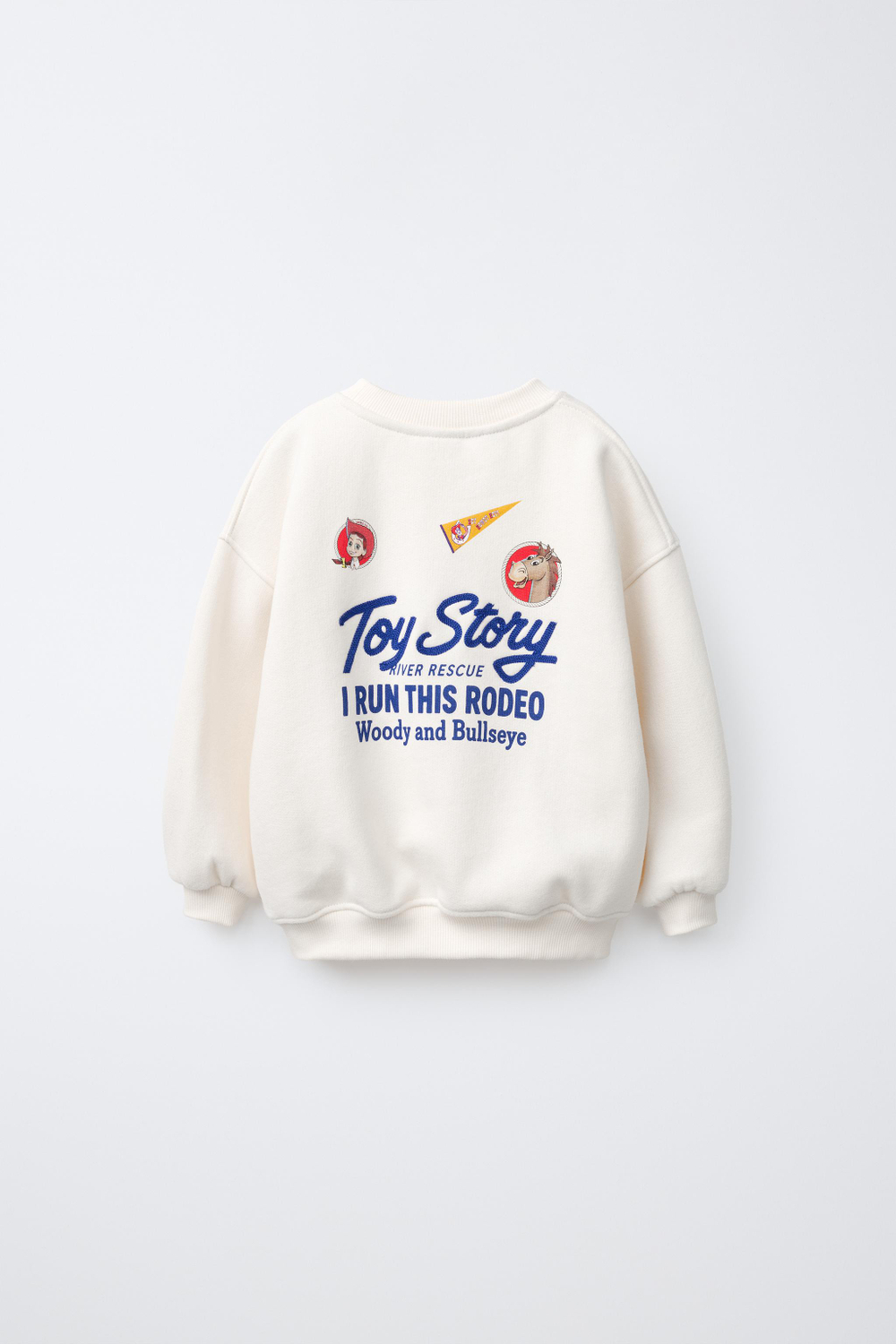 ZARA ТОЛСТОВКА С ВЫШИВКОЙ TOY STORY © DISNEY PIXAR, БЕЛЫЙ