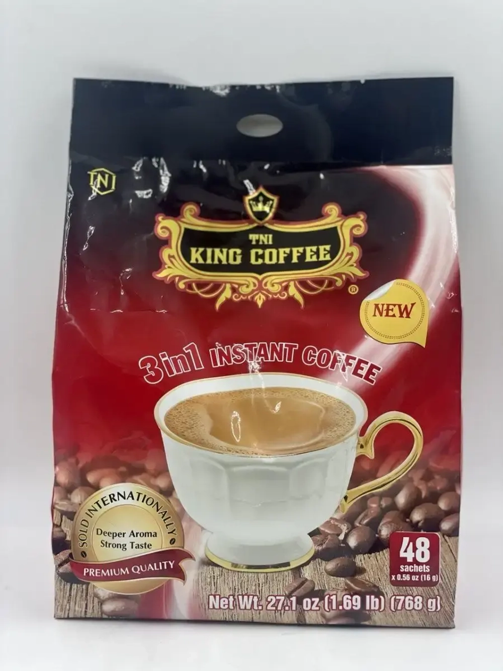 Растворимый вьетнамский кофе King 3в1, 48 стиков