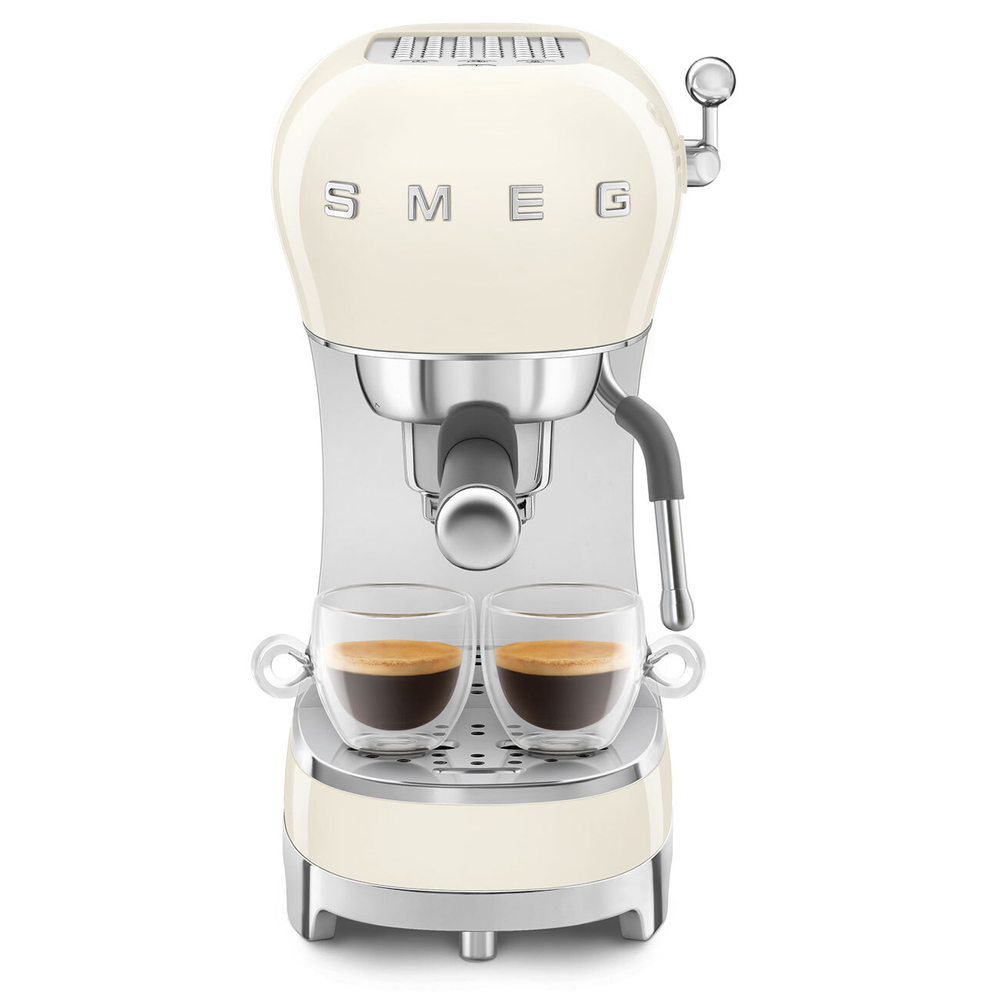 Кофеварка рожковая SMEG ECF02CREU, кремовая