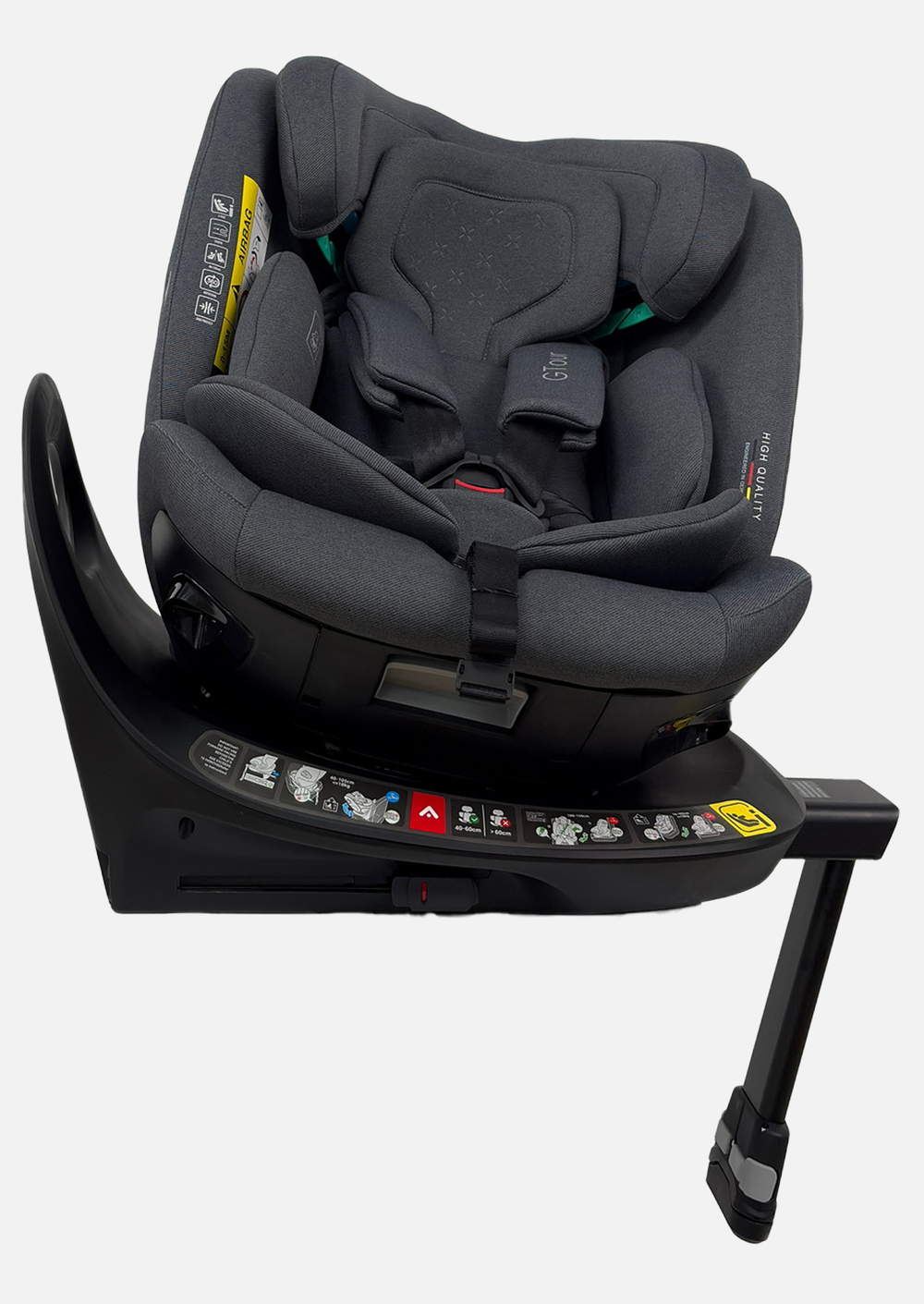 Peppy Автокресло Gtour 0-36 I-Size 40-150 см графит