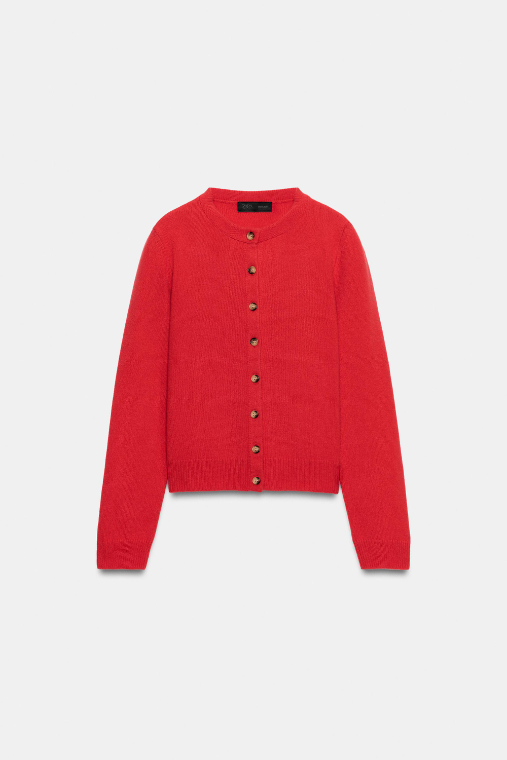 КАРДИГАН ИЗ КАШЕМИРА И ШЕРСТИ НА ПУГОВИЦАХ — ZARA