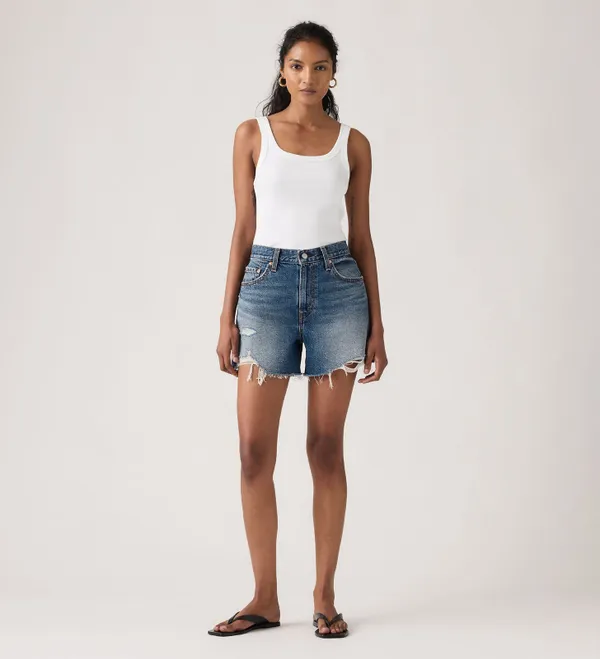 Шорты джинсовые женские LEVI'S RIBCAGE SHORT ZIP