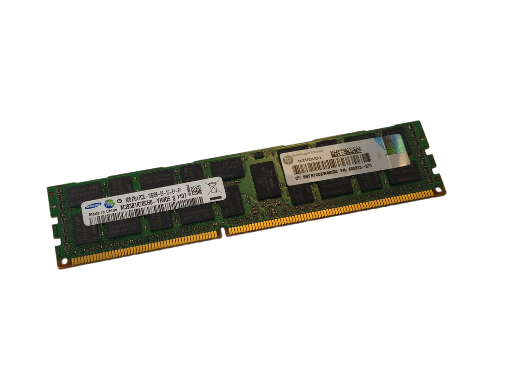 Модуль памяти для сервера HP 8GB DDR3 PC3L-12800R 605313-071 ( 604506-B21, 606427-001 ) oem