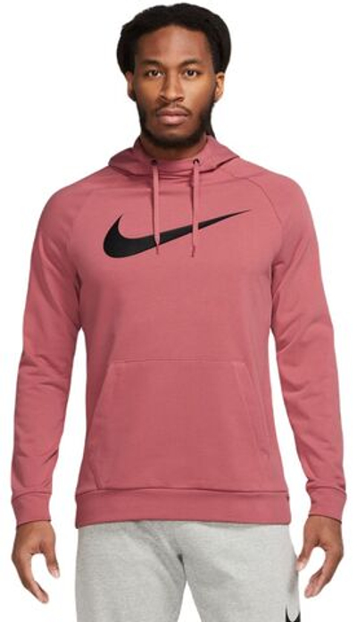 Мужская теннисная кофта Nike Dri-Fit Hoodie PO Swoosh - adobe/black