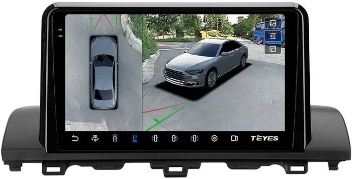 Магнитола для Honda Accord 10 2017-2021 (без штатного 360) - Teyes CC3-2K-360 на Android 10, Быстрая, 2K QLED, CarPlay, 4G SIM-слот, 4 камеры в комплекте