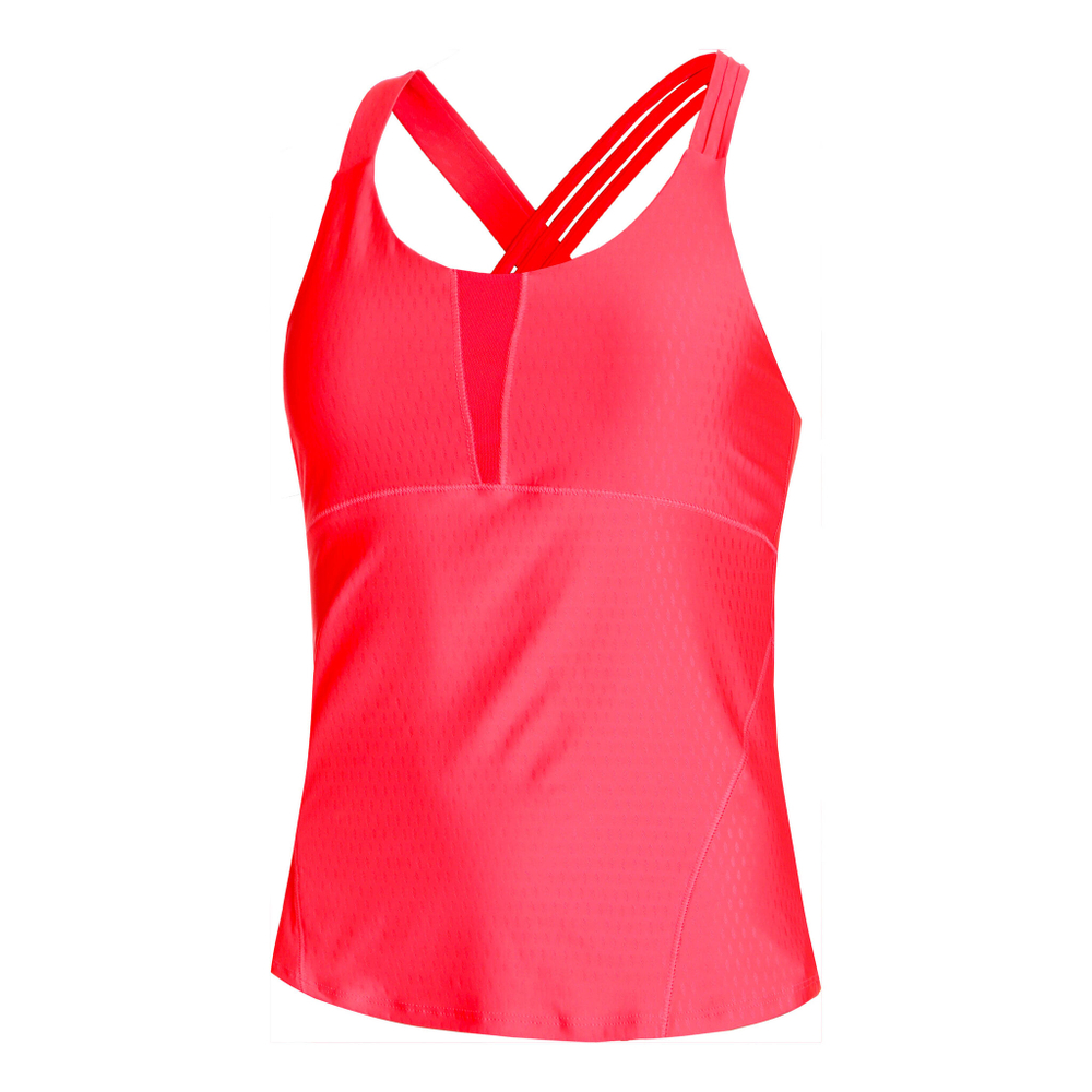Женская теннисная майка Lucky in Love Tripple Strap With Bra Tank Top Women - Coral