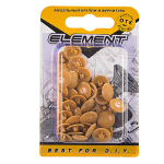 ЗАГЛУШКИ НА ШУРУП ELEMENT БУК №2 40ШТ 1843