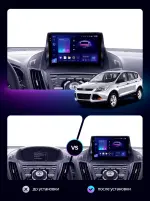 Магнитола для Ford Kuga 2 2013-2019 - Kuberg OL-9203-1 QLed, Android 13, Быстрейшая, CarPlay, SIM-слот