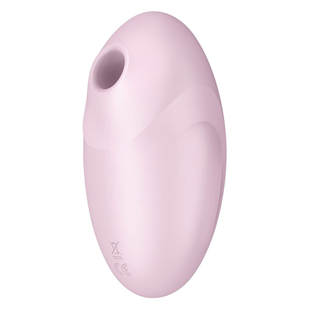 Розовый вакуум-волновой стимулятор с вибрацией Satisfyer Vulva Lover 3