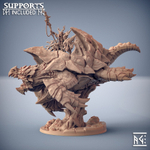 Эльф Полуэльфы Темные эльфы Idoneth Deepkin:Akhelian Leviadon Воин Паладин Рыцарь на черепахе миниатюра для dnd, днд, pathfinder, фентези, Настольная игра, НРИ, Варгейм, РПГ