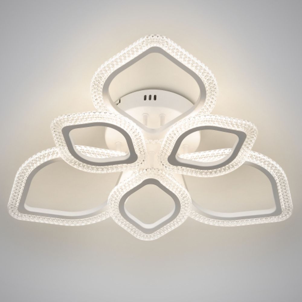 Светильник потолочный светодиодный Rivoli Megan 6110-107 106 Вт LED 2800К - 6200К модерн с пультом | Интерьерные светодиодные светильники