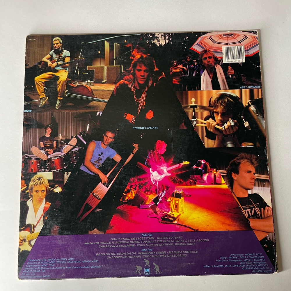Винтажная виниловая пластинка LP The Police Zenyatta Mondatta (США 1981)