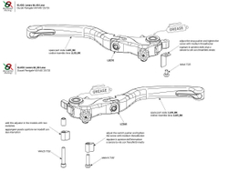 KL450 BONAMICI KIT BRAKE + CLUTCH LEVERS (P V4 2025)
