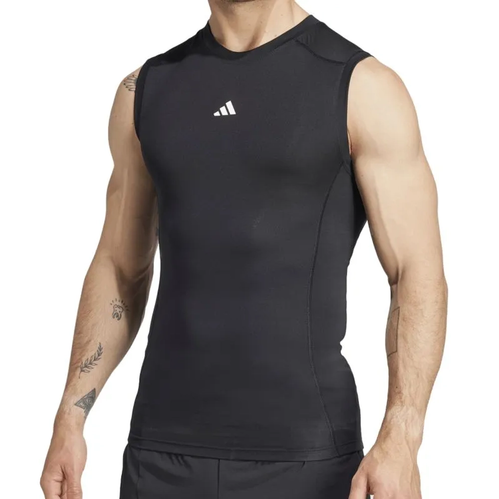 Теннисная футболка Adidas Techfit Training Sleeveless - black