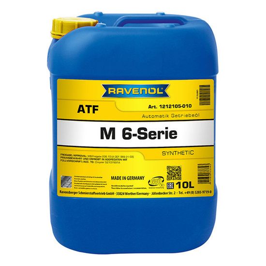 RAVENOL ATF M 6-Serie масло для АКПП 10 Литров