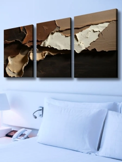 Картина Кожаная мозаика модульная 50x70см 3шт.