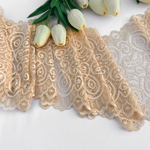 Широкое кружево эластичное 18см, Бежевый (lace/magn/180)