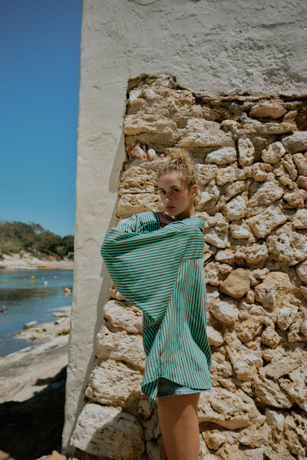 РУБАШКА ОВЕРСАЙЗ В ПОЛОСКУ — ZARA