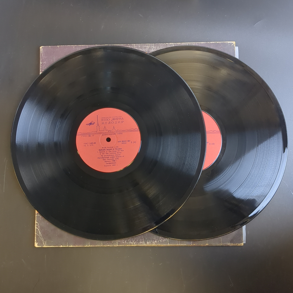 2 LP Pink Floyd - Delicate Sound Of Thunder , Repress, USSR, 1988 зарубежный рок. 2 Виниловые пластинки