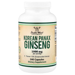 Double Wood Supplements, корейский женьшень, 240 капсул (500 мг в 1 капсуле)