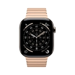 Умные часы Apple Watch Series 11 GPS + Cellular, 46mm, Natural Titanium Case with Gold Link Bracelet