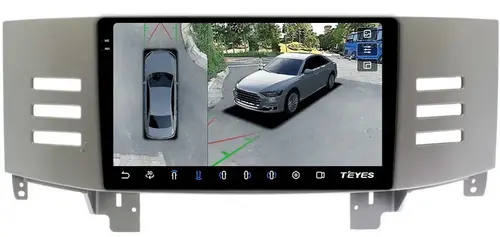 Магнитола для Toyota Mark X 2004-2009 (правый руль) - Teyes CC3-2K-360 на Android 10, Быстрая, 2K QLED, CarPlay, 4G SIM-слот, 4 камеры в комплекте