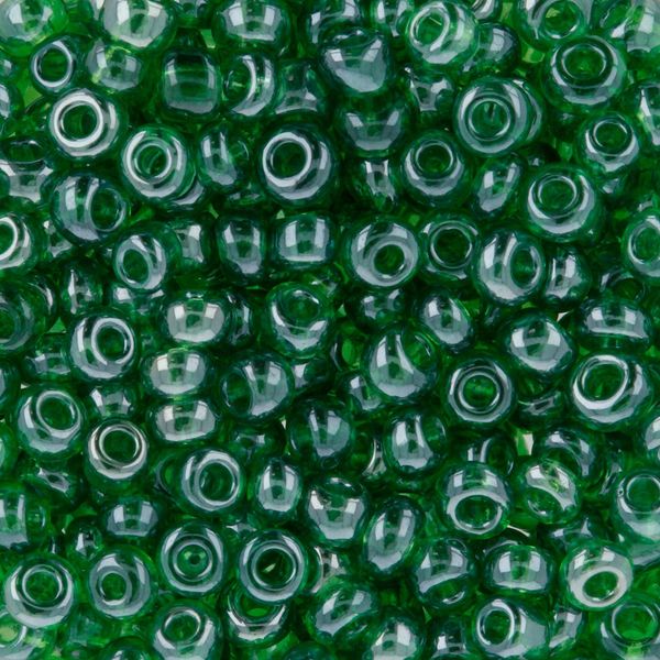 Бисер Zlatka 8/0 (2.9 мм), 100 г (10х10 г), №0107B т.зеленый, GR
