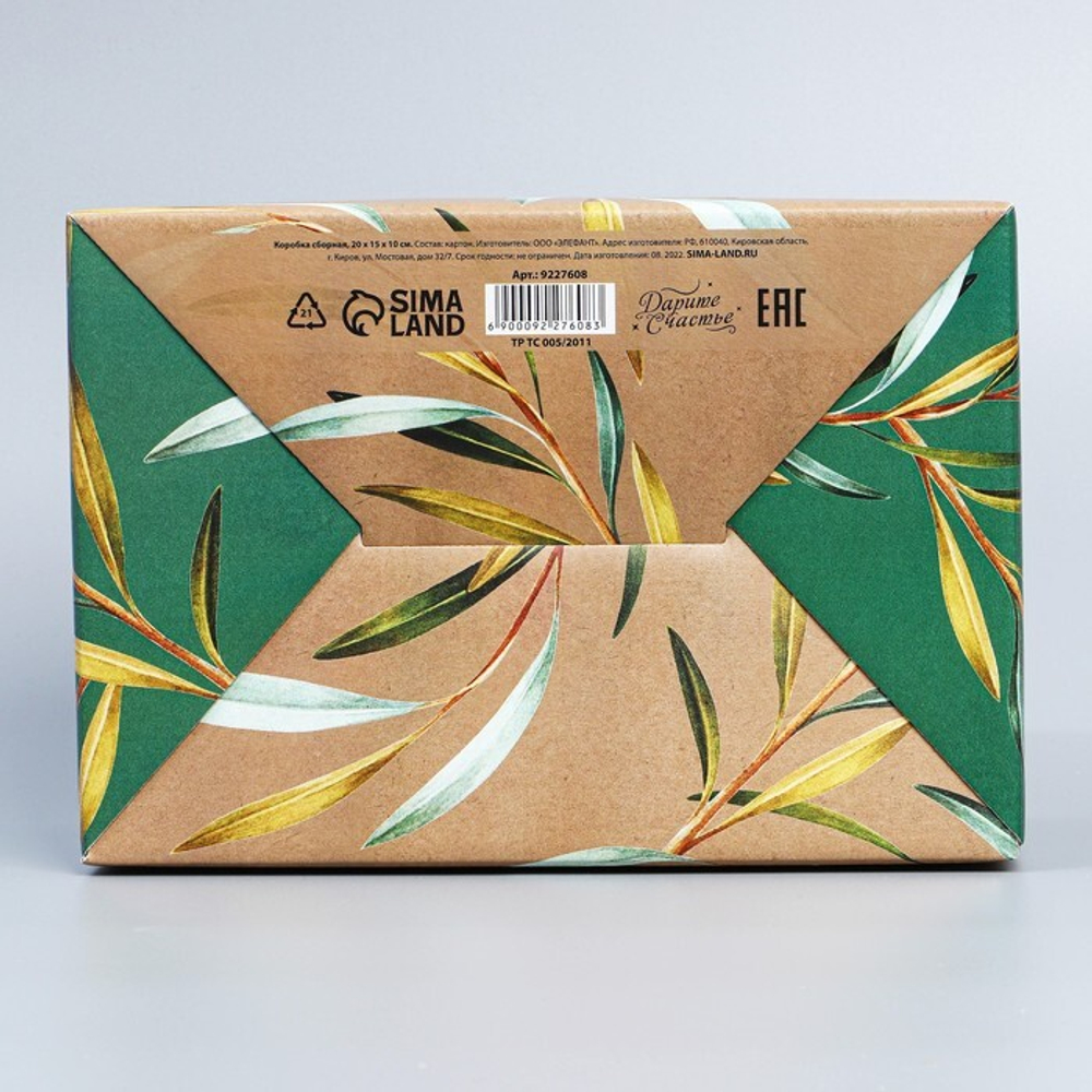 Коробка сборная «Present», 22 х 15 х 10 см