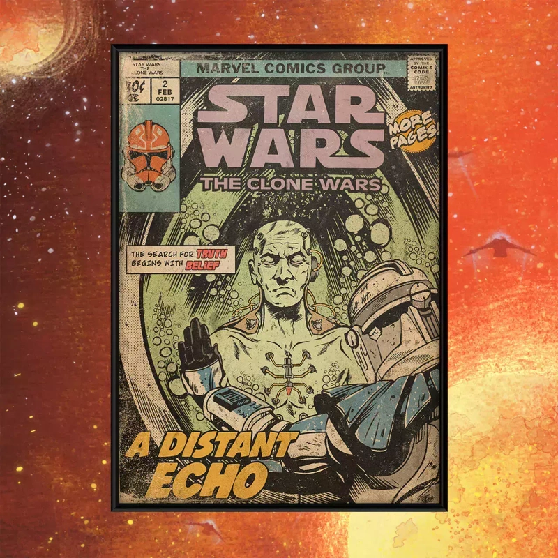 Постер «Star Wars The Clone Wars: A Distant Echo»