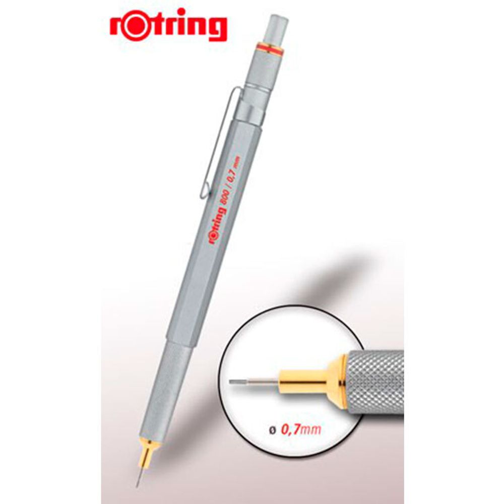 Карандаш механический Rotring 800 серебристый (1904448)
