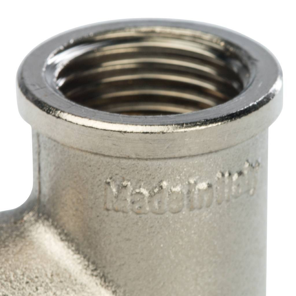 Тройник ВР никелированный    1/2"