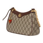 GUCCI Ophidia Monogram Canvas With Leather Trim Shoulder Bag, Handbag, Crossbody Bag, Shoulder Bag Women"s