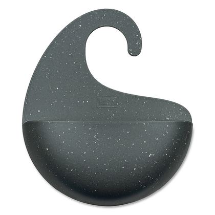 Органайзер для ванной Koziol Surf Organic темно-серый 15см