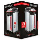 Термопот на 5 литров, 3 режима подачи воды, CENTEK CT-0082, 850 Вт, 1 температурный режим, пластик/сталь, черный, CT-0082 Black