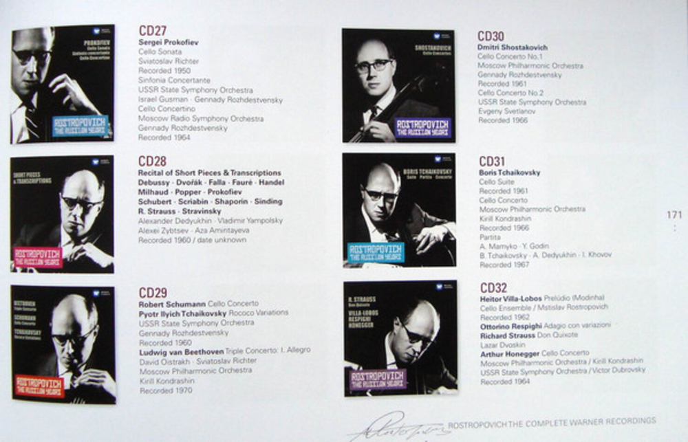 Mstislav Rostropovich / Cellist Of The Century (The Complete Warner Recordings)(40CD+3DVD)